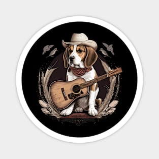 Country Beagle Magnet